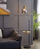 Gold Black Floor lamp with Corner Table Living Room Light for Home Lighting Standing lamp - Gold - Floor Lamp