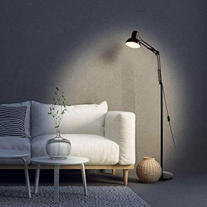 Reading Floor Lamp Standing Light with Adjustable Neck for Home and Office - Black - Floor Lamp