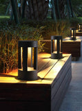 Led 200MM Grey Body Acrylic Bollard Outdoor Garden Park Driveway Light - Warm White - Garden Light