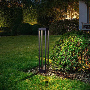 Led 600MM Black Body Bollard Outdoor Garden Park Driveway Light - Warm White - Garden Light