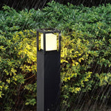 Led 650MM Grey Acrylic Body Bollard Outdoor Garden Park Driveway Light - Warm White - Garden Light