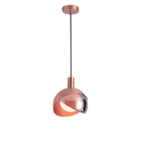 1 Light LED Ball Rose Gold Pendant Lamp Ceiling Light - Warm White