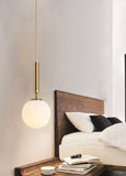 1 Light LED Gold Frosted Ball Pendant Lamp Ceiling Light - Warm White - Pendant Lamp