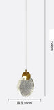 led 1-Light Gold Crystal Hanging Pendant Ceiling Light - Warm White - Pendant Lamp