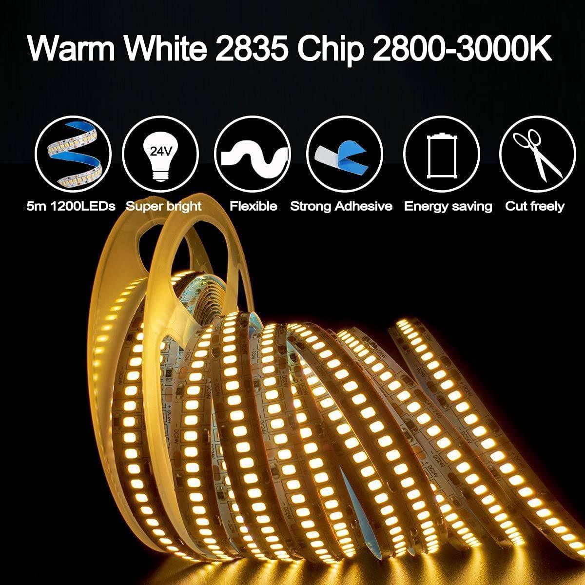 LED Stripe 5m Rolle  1200LEDs, 3000lm/m, 12V LED Lichtband