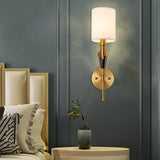 1 Light Gold Black Shade Wall Light Metal - Warm White - Wall Light