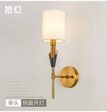 1 Light Gold Black Shade Wall Light Metal - Warm White - Wall Light