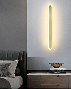 18W 600MM Modern Golden Long Gold LED Wall Lamp for Bedside Bathroom Mirror Light- Warm White - Wall Light