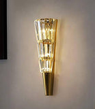 20W Model 7 Led Crystal Mashal Modern Gold Metal Wall Light for Drawing Room - Warm White - Wall Light