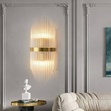 24W Model 4 Led Crystal Modern Gold Metal Wall Light for Drawing Room - Warm White - Wall Light