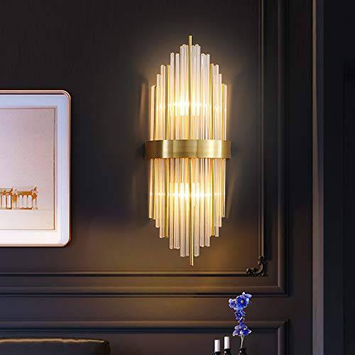 24W Model 5 Led Crystal Modern Gold Metal Wall Light for Drawing Room - Warm White - Wall Light