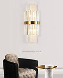 24W Model 6 Led Crystal Modern Gold Metal Wall Light for Drawing Room - Warm White - Wall Light