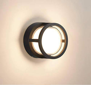 5 Watt M932 LED Outdoor Modern Wall Light Round Acrylic (Warm White) - Wall Light