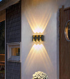 6 LED Outdoor Wall Gate Lamp Up and Down Wall Light Waterproof (Warm White) - Wall Light