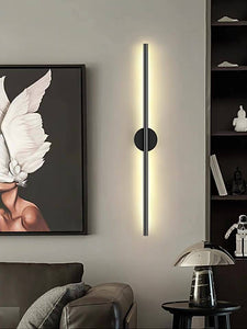 600MM LED Black Long Tube Modern Wall Light - Warm White - Wall Light