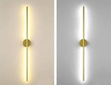 800MM LED Gold Long Tube Modern Wall Light - Warm White - Wall Light