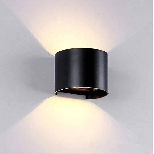 Black LED Wall Light Waterproof Wall Sconce Fixture up and Down Design for Outdoors Lighting Decoration - Warm White - Wall Light