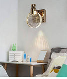Creative Modern Minimalist Acrylic Gold LED Wall Ceiling Lamp Bedside Hallway Bathroom Mirror Light - Warm White - Wall Light