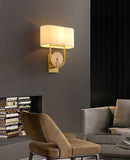 Gold Metal with Shade and Glass Wall Light Metal - Gold Warm White - Wall Light