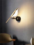 Led Bird Modern Gold Black Metal Wall Light for Drawing Room - Warm White - Wall Light