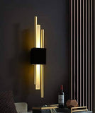 LED Black Gold Long Acrylic Tube Glass Wall Light Modern Wall Light - Natural White - Wall Light