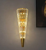 Led Crystal Big Mashal Modern Gold Metal Wall Light - Warm White - Wall Light