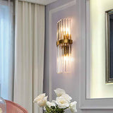 Led Crystal Modern Gold Metal Wall Light for Drawing Room - Warm White - Wall Light
