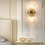 Led Crystal Modern Gold Metal Wall Light for Drawing Room - Warm White - Wall Light