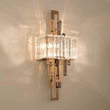 Led Glass Crystal Gold Metal Wall Light - Warm White - Wall Light