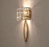 Led Gold Crystal Glass Shade Metal Wall Light - Warm White - Wall Light