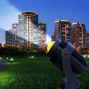 Led Outdoor Beam High Throw Focus Spot Light Upto 25 Meters Distance Light For Attraction - Warm White - Wall Light