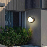 LED Outdoor Lamp Modern Wall Sconce Light Fixture Round 3000k Waterproof Acrylic Wall Light (Warm White) - Wall Light
