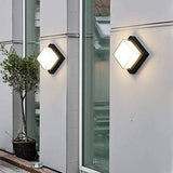 LED Outdoor Wall Gate Lamp Modern Up and Down Wall Sconce Light Fixtures Square 3000k Waterproof Acrylic Wall Light (Warm White) - Wall Light