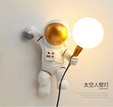 Led Resin Moon Lamp Astronaut Kids Room Wall Light - Warm White - Wall Light