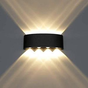 LED Waterproof Indoor Outdoor Wall Lamp Up Down 8W 220-240 V - Warm White - Wall Light