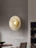 Model 59 Crystal Modern Gold Metal Wall Light for Drawing Room - Warm White - Wall Light