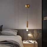 Modern Long Gold LED Wall Lamp with Spot for Bedside Bathroom Mirror Light- Warm White - Wall Light