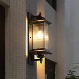Outdoor Wall Light Fixture Coffer Color Exterior Lantern Waterproof - Warm White - Wall Light