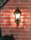 Outdoor Wall Light Rustic Exterior Lantern with Glass - Warm White - Wall Light