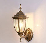 Outdoor Wall Light Vintage Retro Bronze Exterior Lantern without  Glass - Warm White - Wall Light