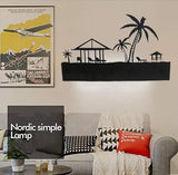 Picnic Scene Modern LED Wall Light Wall Sconce Lamp for Living Room, Bedroom, Bedside, Dining Room, Bathroom Mirror - Black - Wall Light