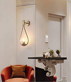 Retro Glass Ball Wall Light Modern Copper Metal Bedroom Living Room Hotel Lighting Wall Light - Gold Warm White - Wall Light