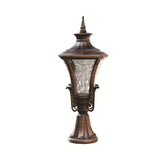 Retro Pillar Light Antique Gate Lamp E27 Lantern Post E27 (Color : Bronze) - Wall Light