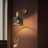 Wall Light Sconce Light Metal for Indoor Outdoor Use - Copper Gold Black - Wall Light